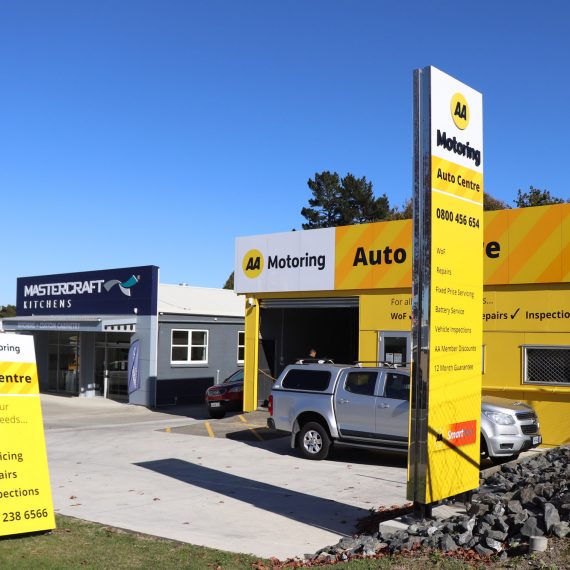 AA service centre brand fit out at Pukekohe