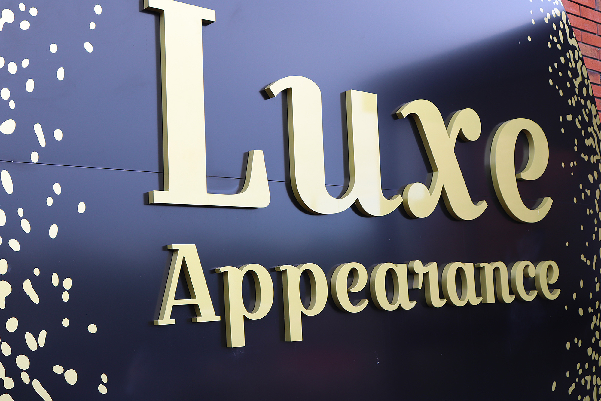 Luxe Appearance 3D lettering and sign in Auckland